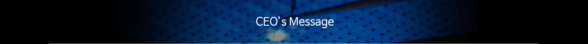 CEO Message